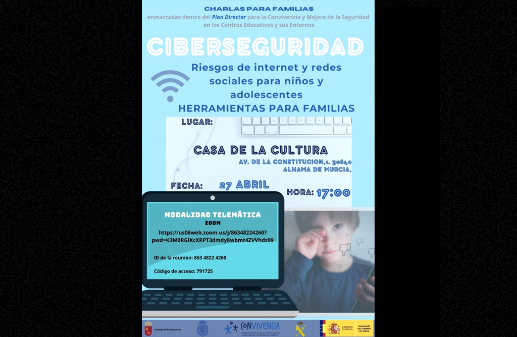 Padres y madres de Totana serán informados sobre Ciberseguridad